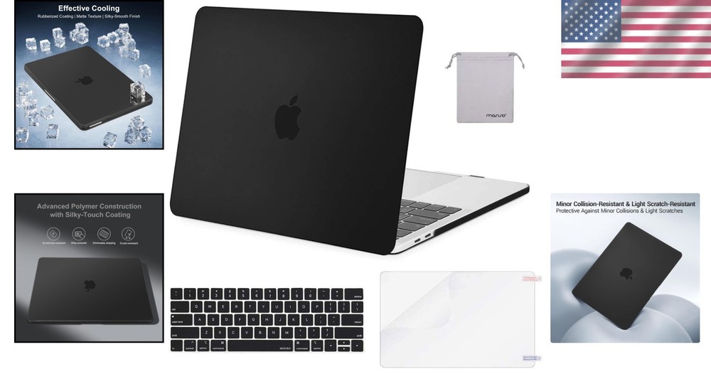 MacBook Pro 15 inch Case + Keyboard Cover + Screen Protector