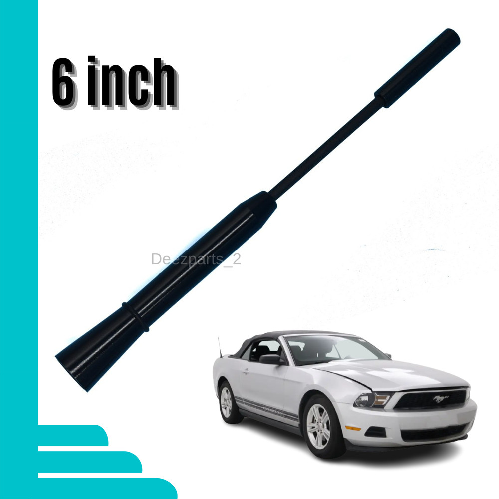 6" Antenna Black for Ford Mustang 2010-2014