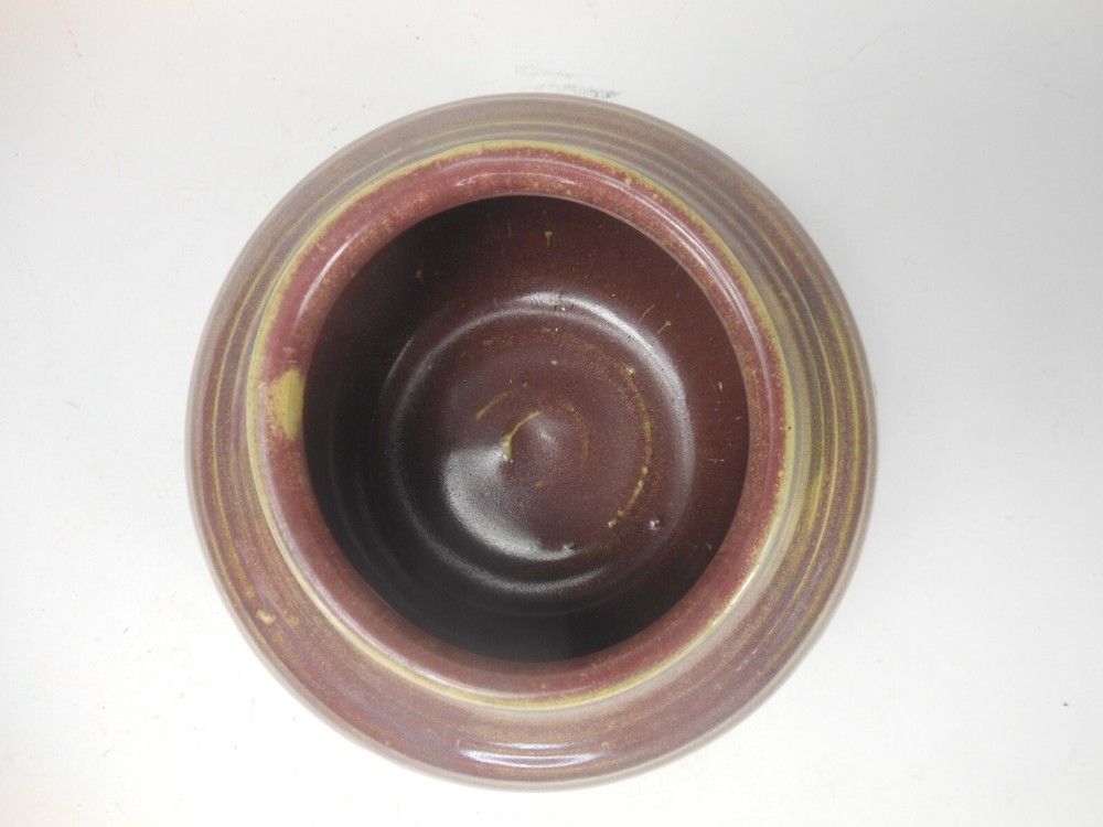Studio Pottery Vase Hand Crafted Turned 4 3/4"