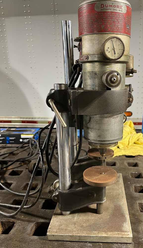 Vintage DUMORE Dual Head Precision Drill Press on Micro Machine Works Base