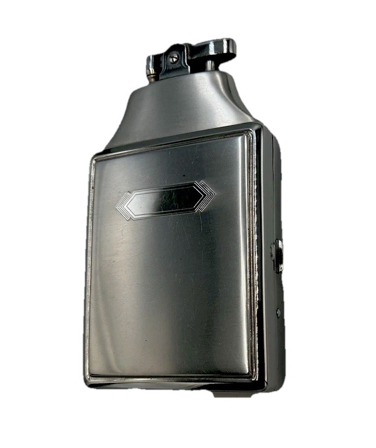 Vintage Ronson Mastercase Metal Silver Tone Cigarette Case Lighter Untested