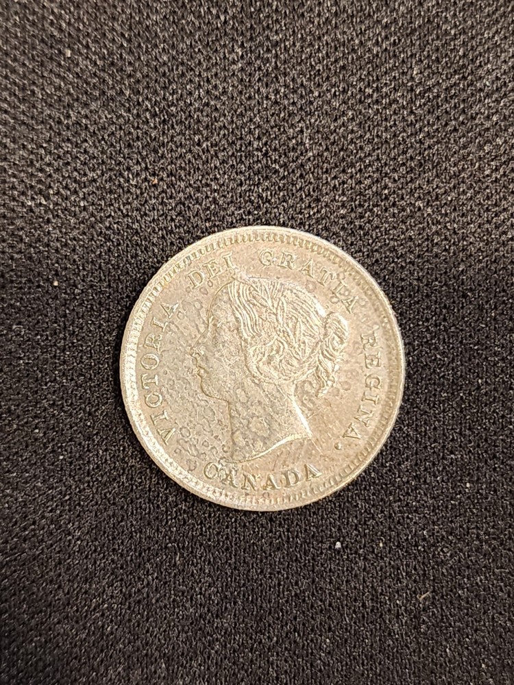 1888 Canada 5 Cents Silver Coin