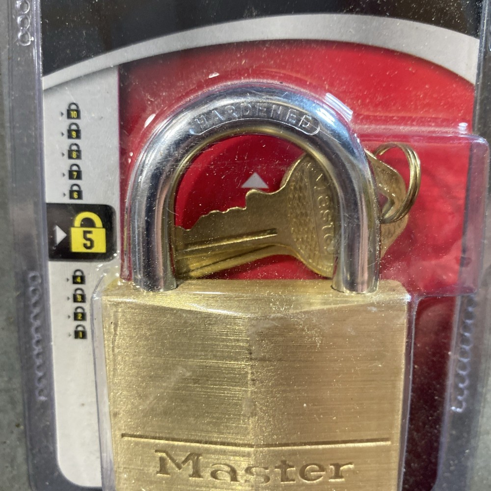 Master Lock Tough Under Fire 150D 2in Wide Solid Brass Body Security Padlock