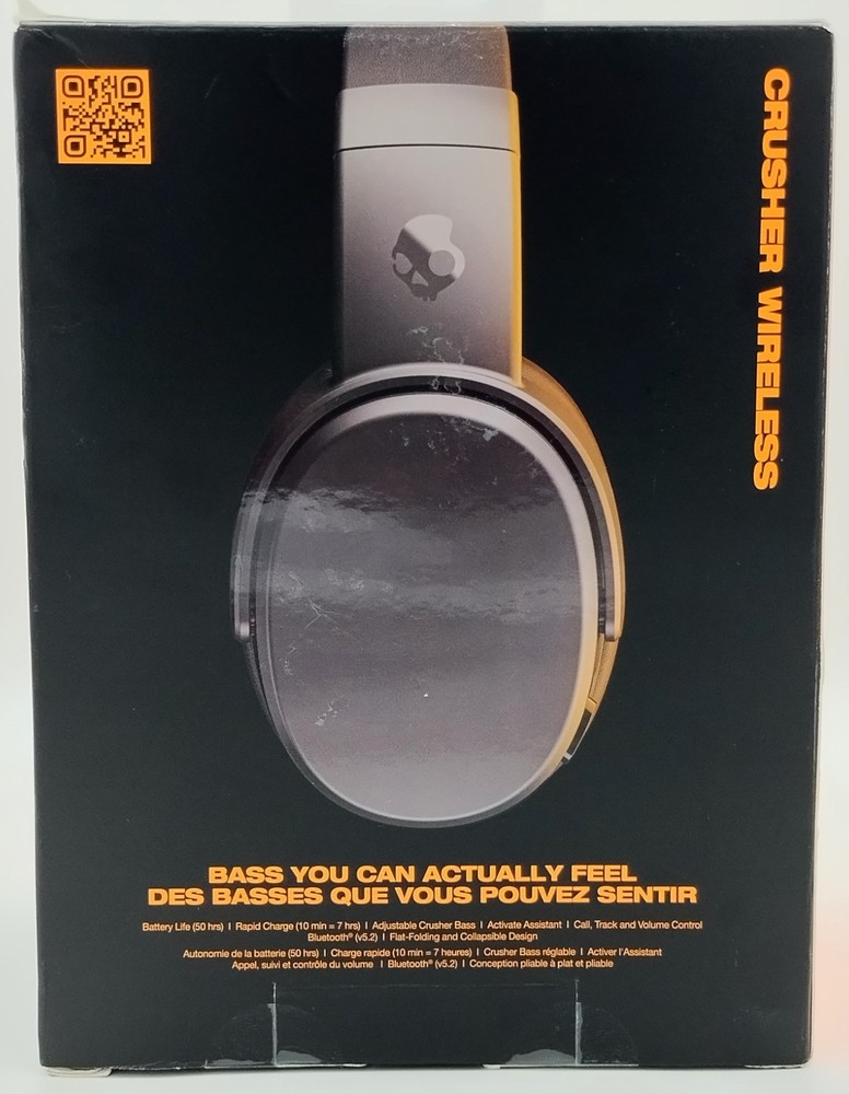 Skullcandy Crusher Wireless Bluetooth Headphone (Black)