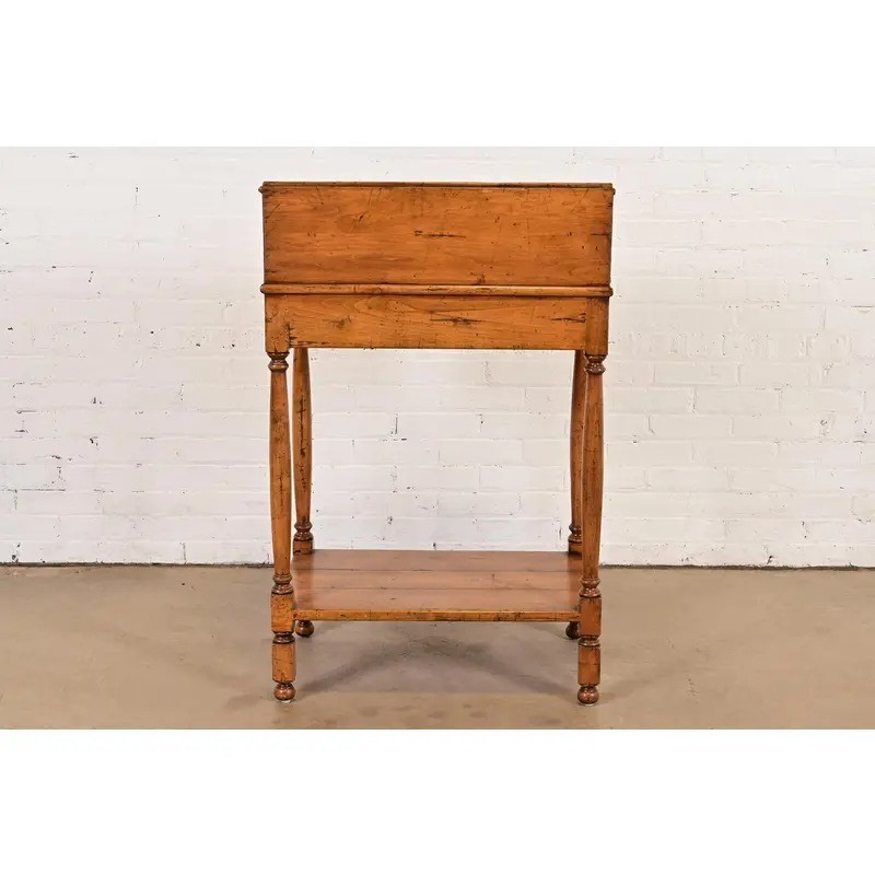 Guy Chaddock Gustavian Slant-Front Maple Secretary Desk