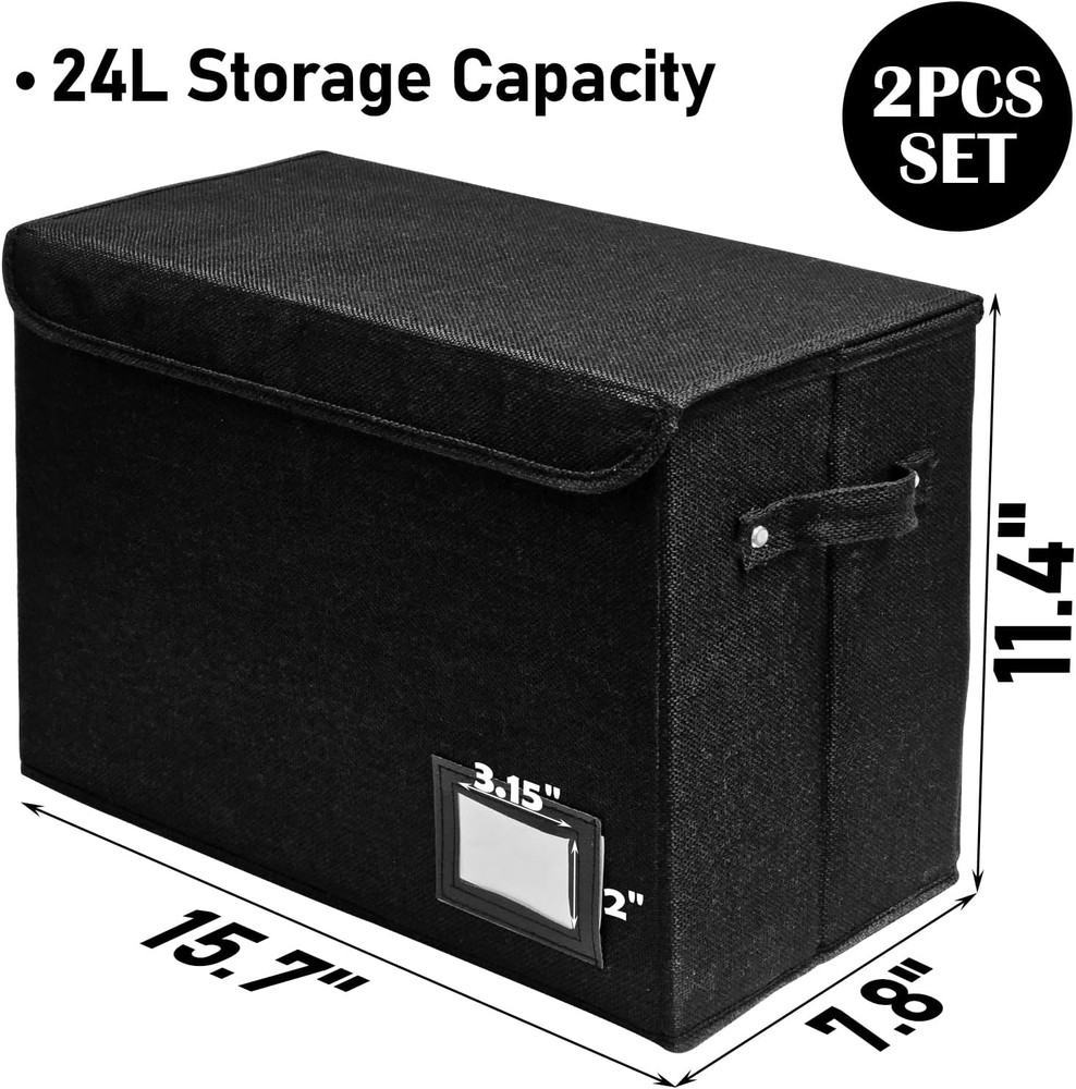 2 Pack Comic Book Organizer Collapsible Short Box Storage Case Holds 150 Comics