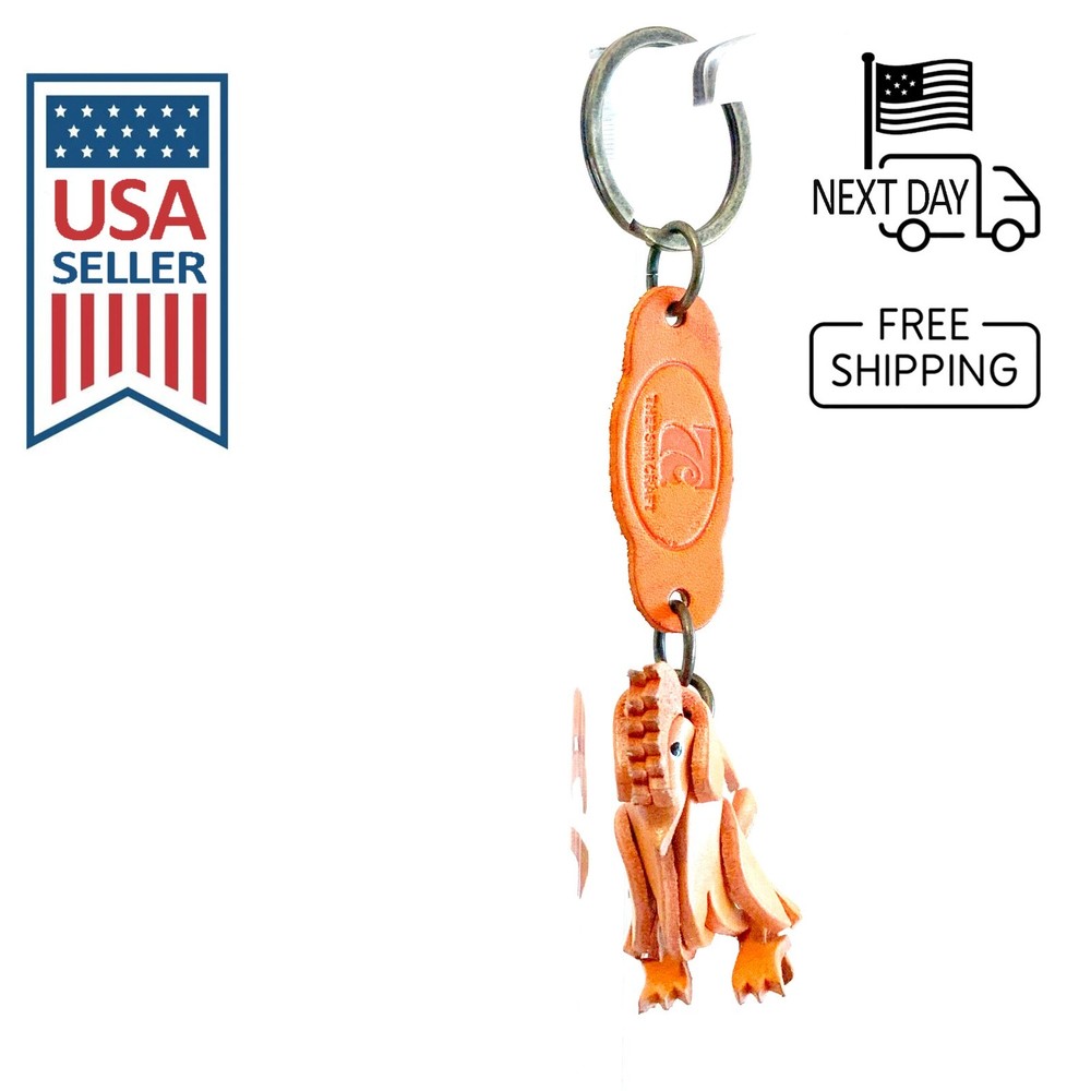 CHICKEN Handmade Leather Keyring