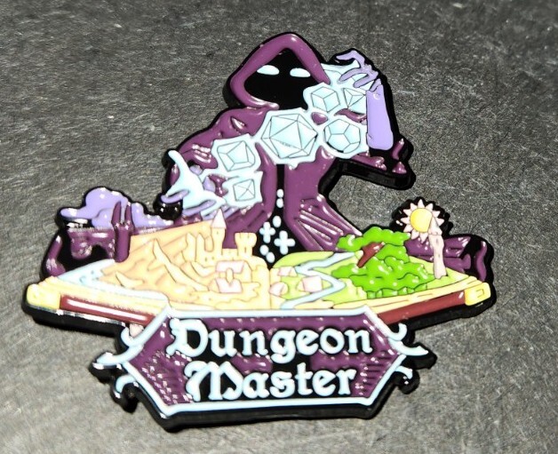 Dungeons And Dragons Dungeon Master Enamel Pin Dice