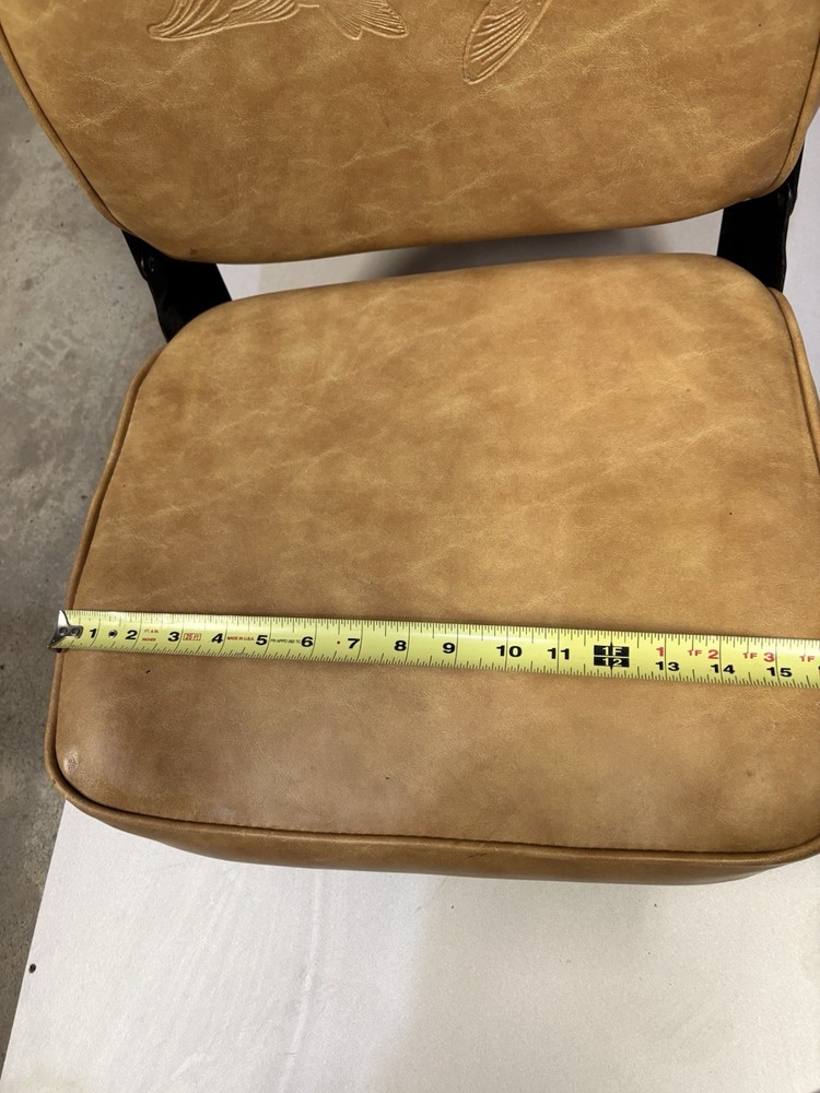 Bass Embossed Folding Boat Seat