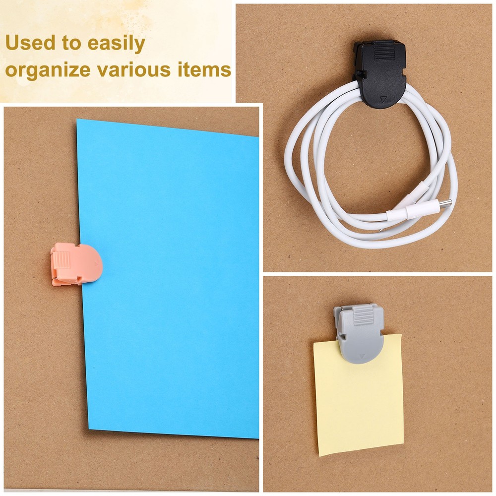 100Pcs Plastic Cubicle Clips for Hanging Documents, Light Pink
