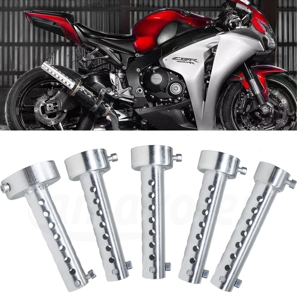 Universal Motorcycle Exhaust Silencer Muffler Insert Baffle - 45mm, 2 Pcs