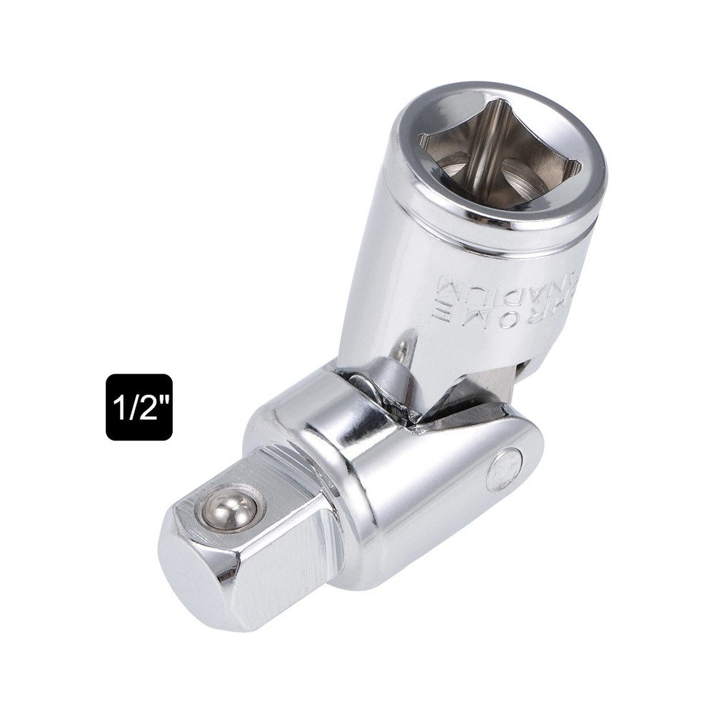 1/2 Inch Drive Universal Joint Socket Coupling Steering Connector Adapter, Cr-V