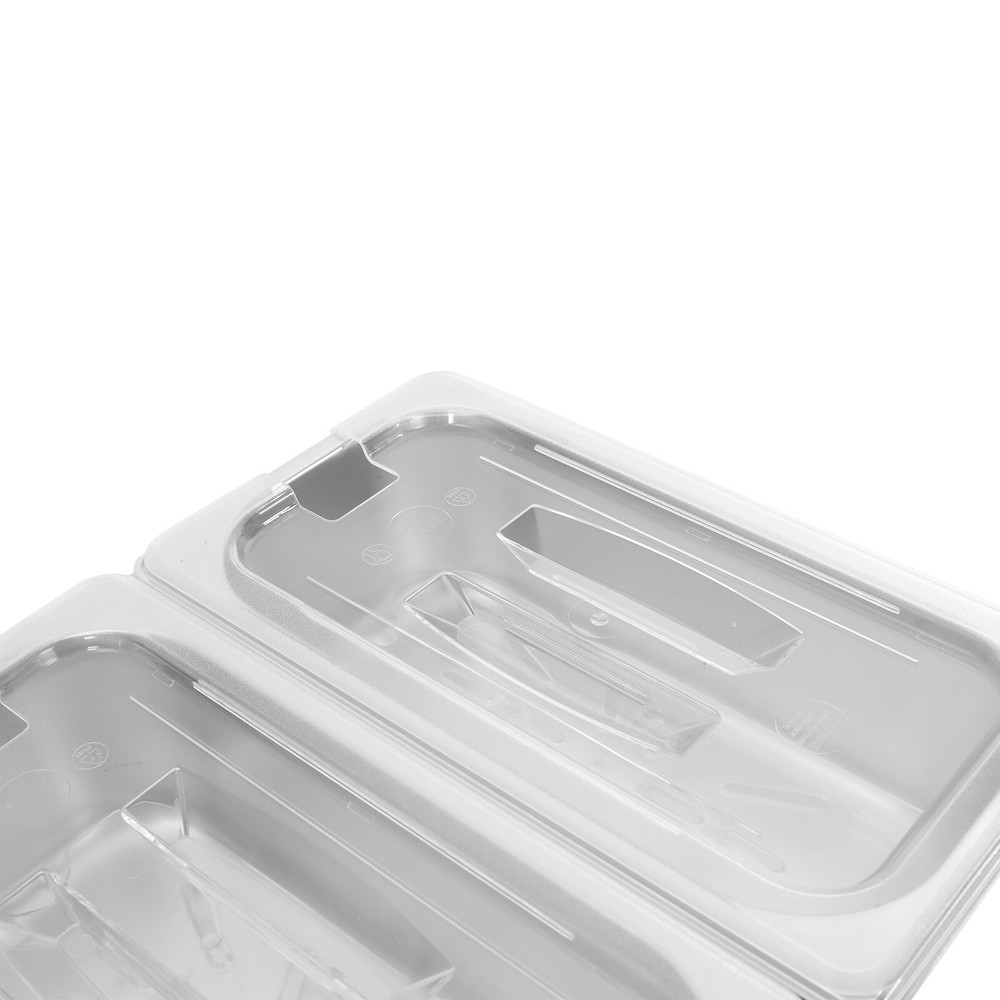 Three-compartment Fruit Pan, Fruit Pan with Acrylic Lids Water-filtering Gaskets