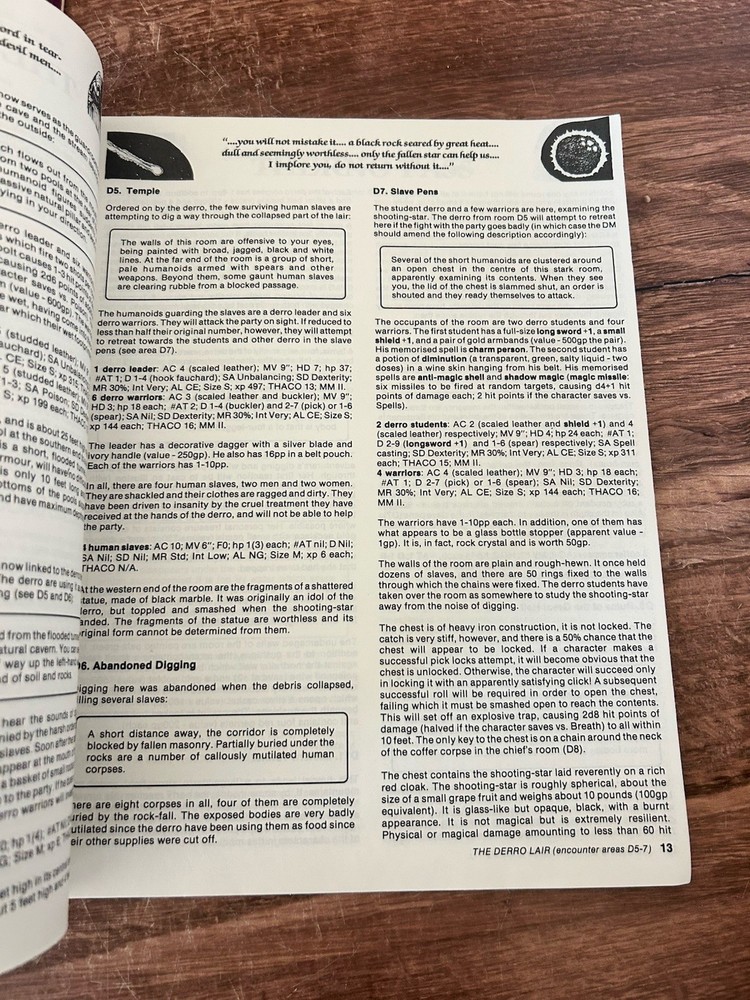 When A Star Falls Adventure Module - AD&D UK4