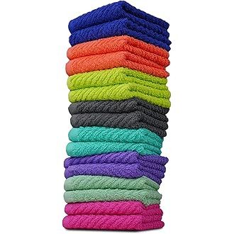 Cotton Bath Towel Set - 6 Pack