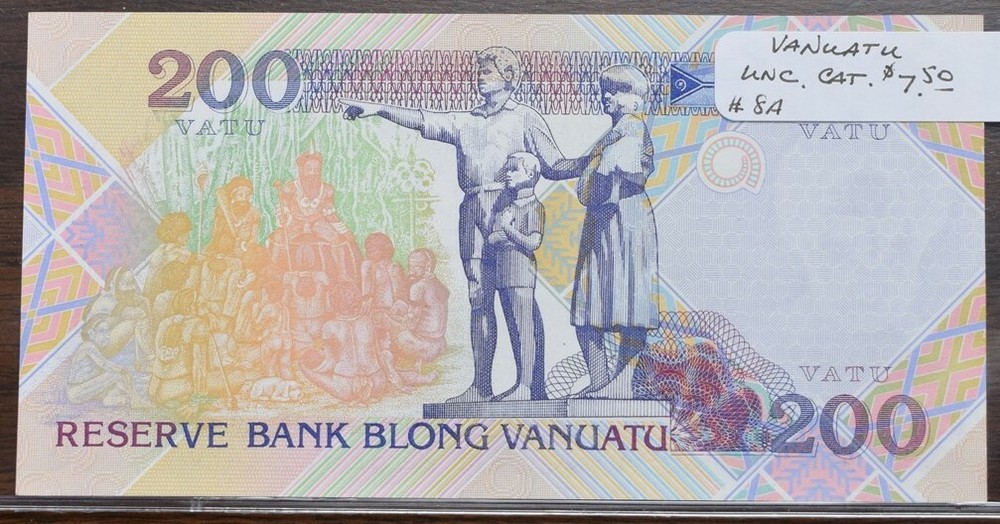 Vanuatu 200 Vato Note - UNC - CAT $7.50