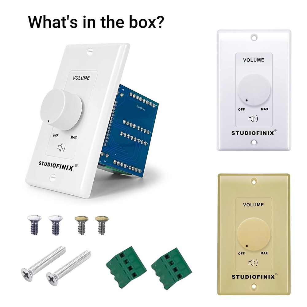 Home Audio Smart Stereo Controller Switch 100W in Wall Volume Control Speaker