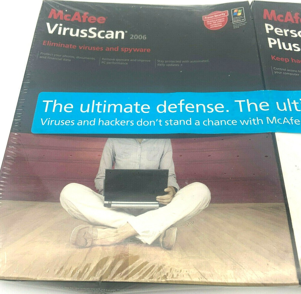 McAfee VirusScan 2006&Personal Firewall Plus 2006 Vintage Security Software NOS
