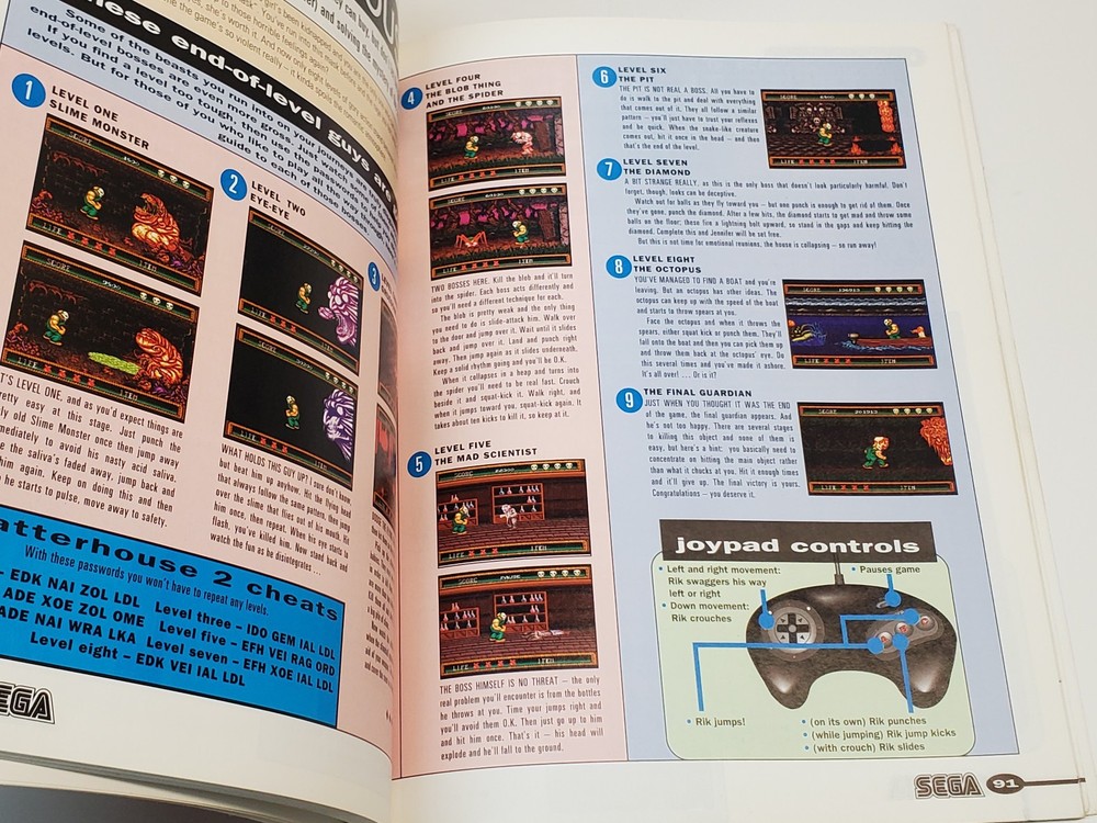 Sega Genesis Official Power Tips Book Guide Book ***