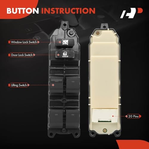 Master Power Window Switch Compatible with Lexus GS300 2006, GS350 2007,