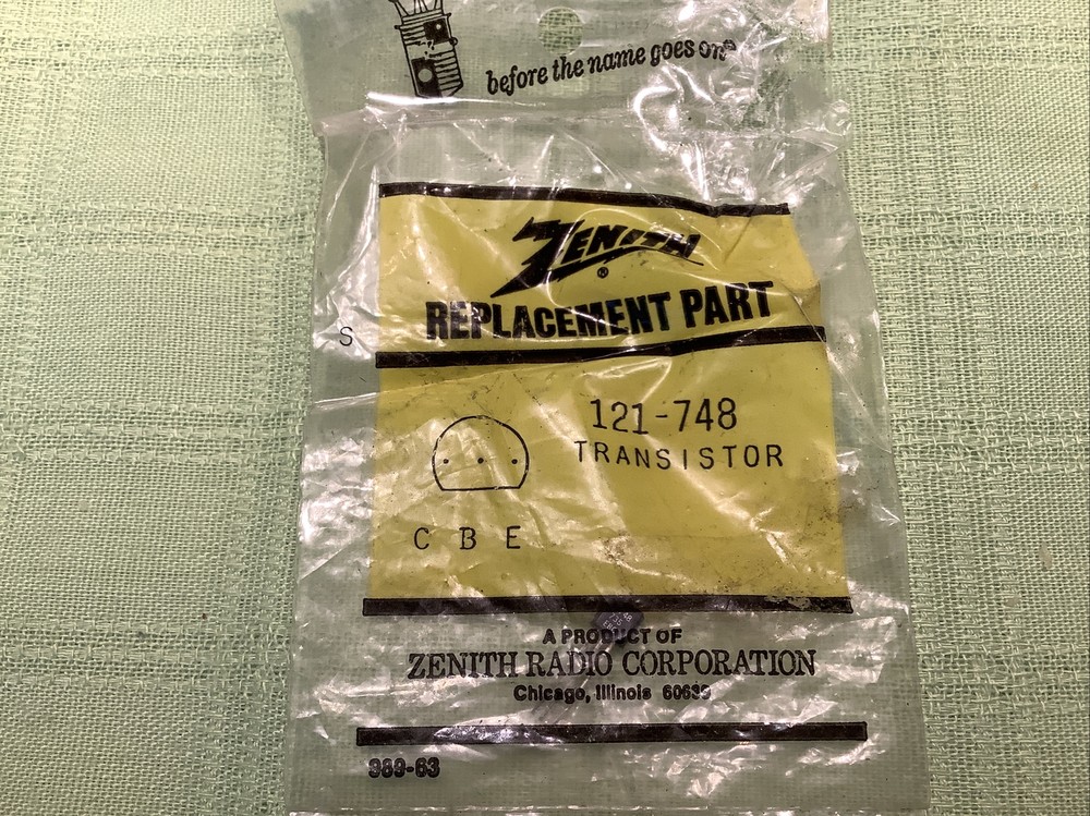 Zenith oem part #121-748 transistor