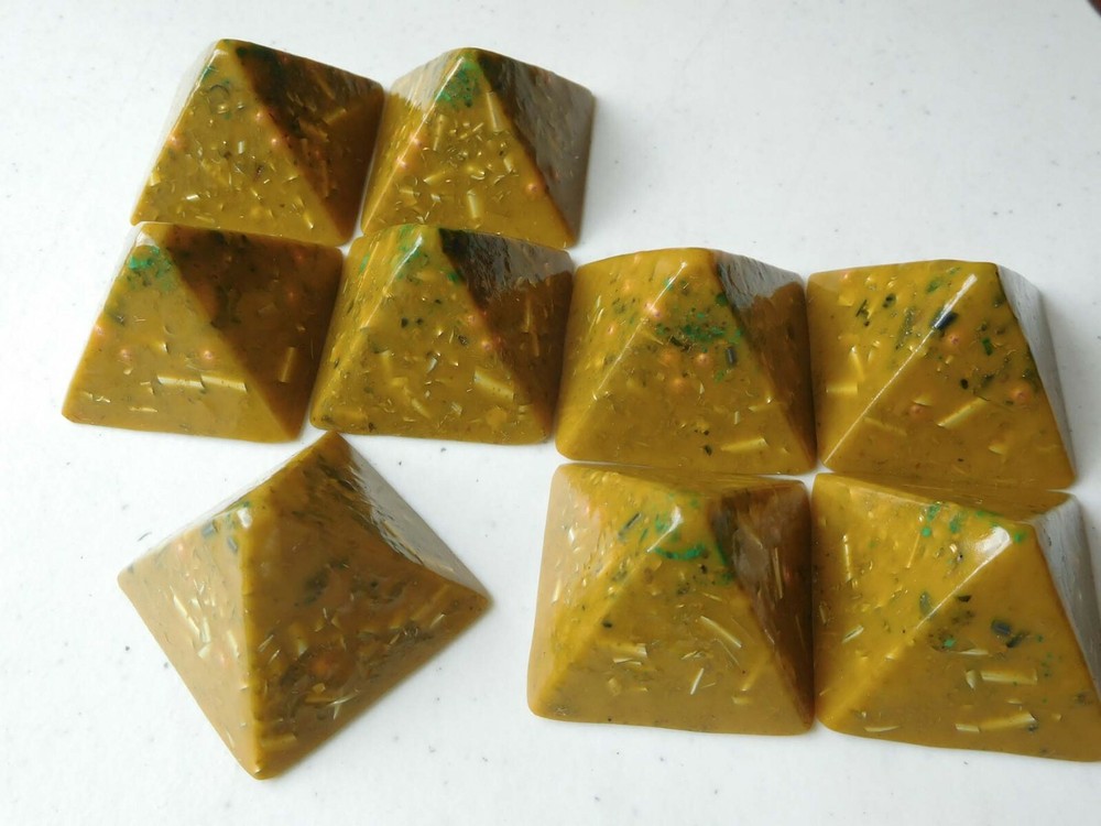 Yellow Sun Small Pyramids Positive Orgone