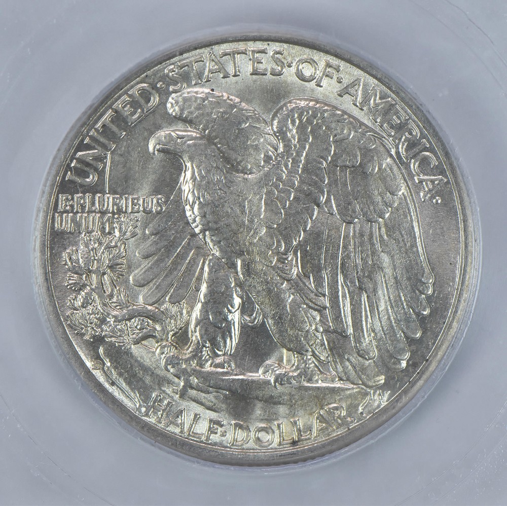 1941-D Walking Liberty Half Dollar MS62 ICG
