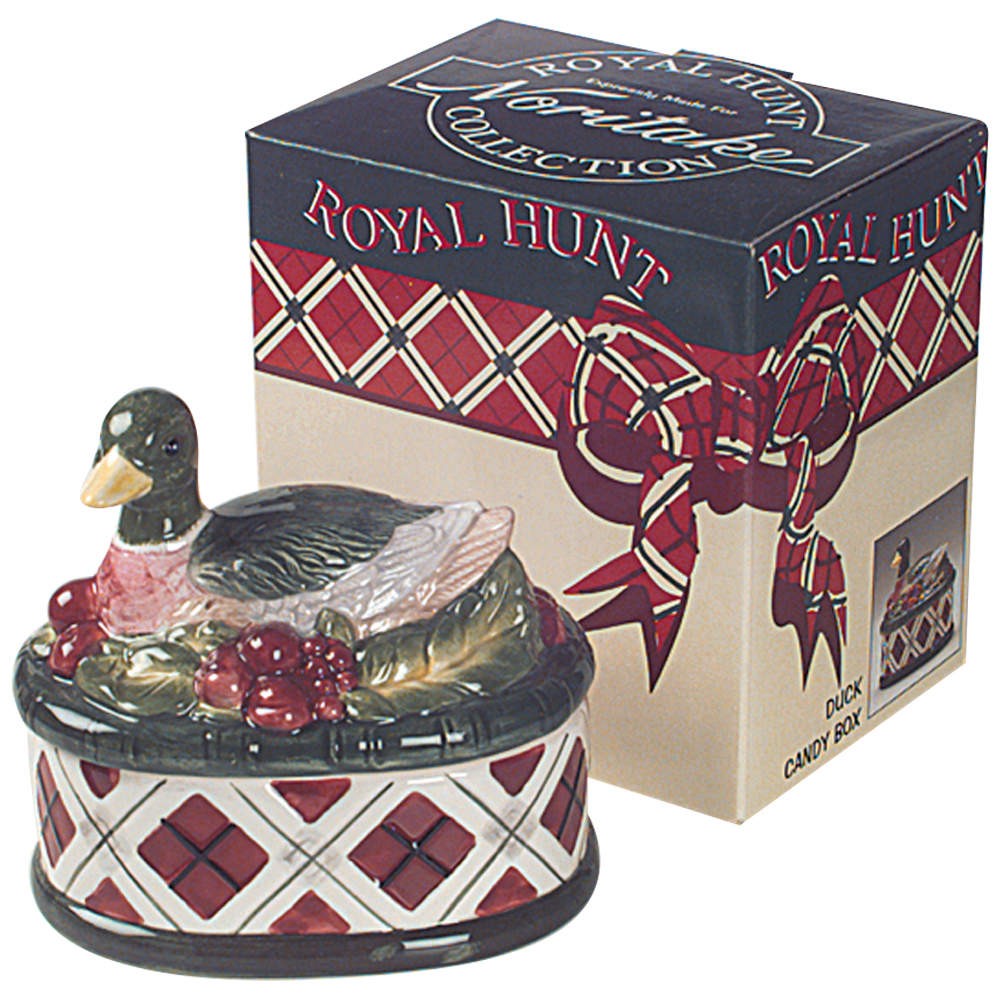 Noritake Royal Hunt 4" Candy Box & Lid 6457356
