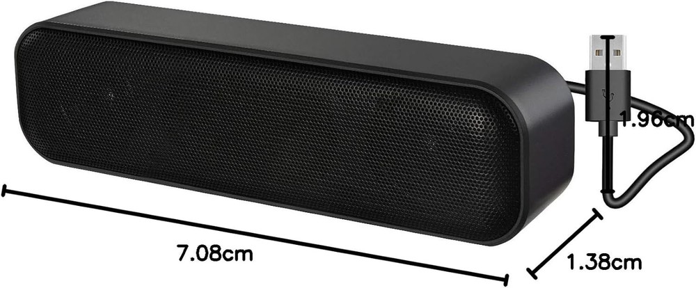 Updated Computer Speaker, USB Powered Speaker for Desktop,Windows PC,Mac. Por...