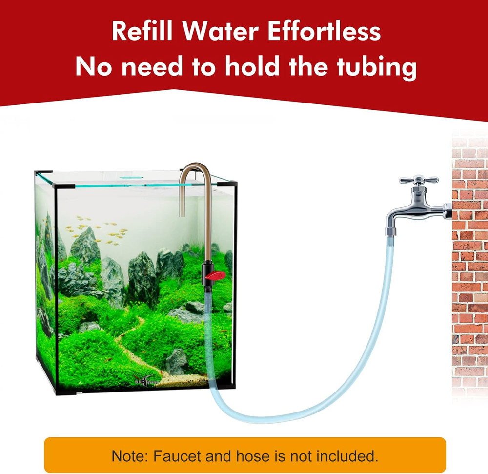 Aquarium Fish Tank Hook Water Changer, with Flow Switch, Quickly and Efficiently