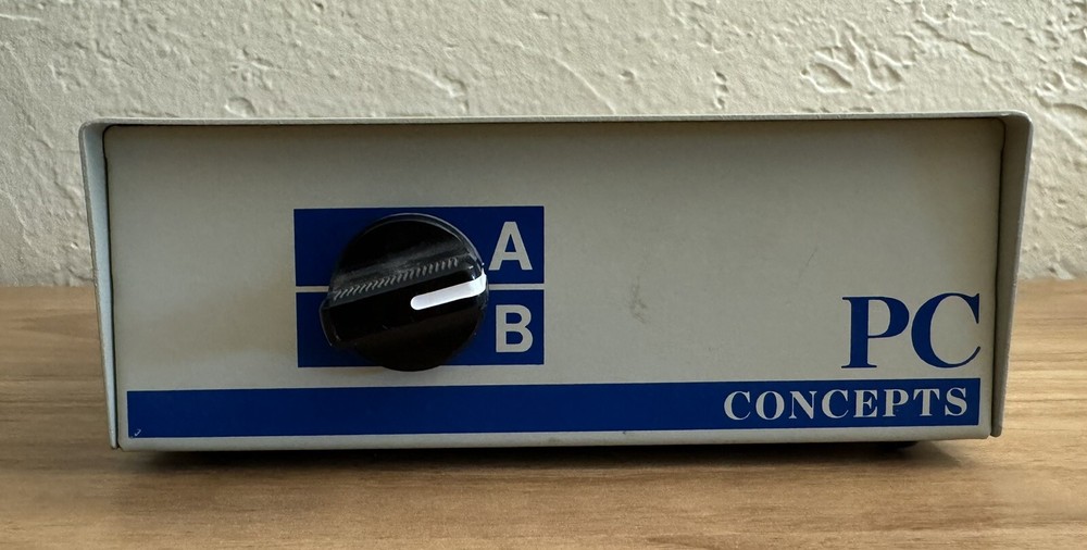Vintage, PC Concepts A/B Data Transfer Switch Metal Box, 41622