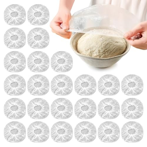 PCS Reusable Bowl Covers for Bread Proofing, Elastic Plastic Covers for 120