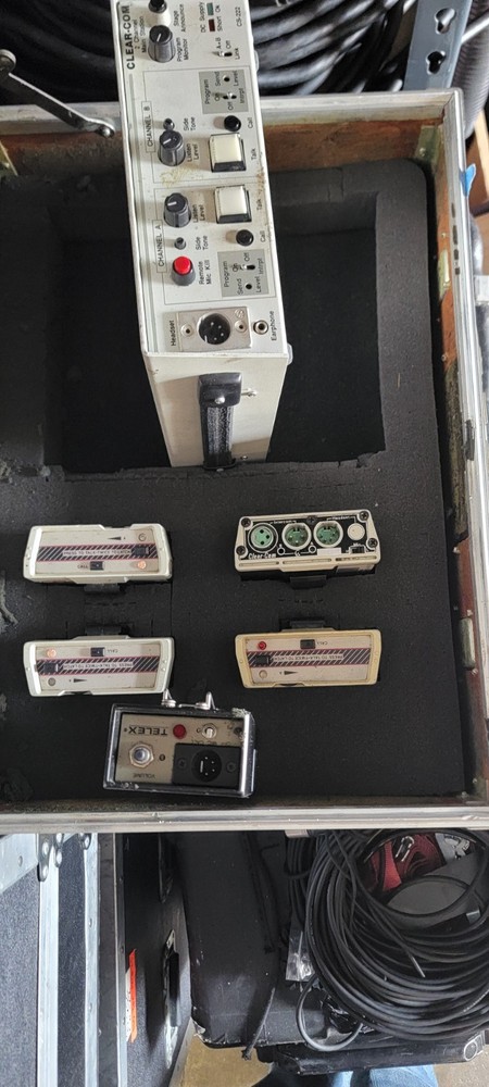 Clear-Com CS-222 Main Station Intercom System with Headsets and Adapter