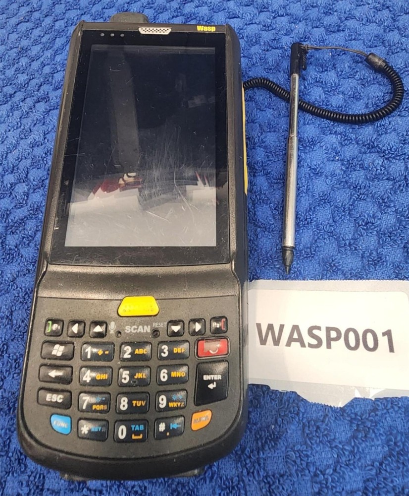 Wasp HC1 Mobile Computer with Numeric Keypad Stylus Caddy Handstrap TESTED