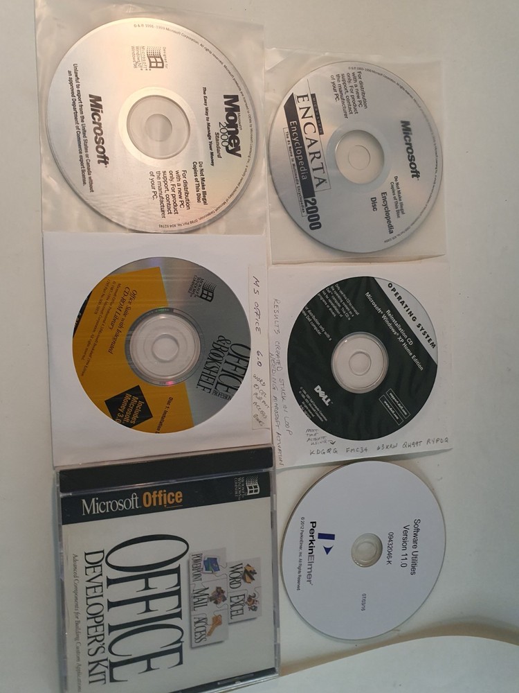 Vintage Microsoft Software Office Developer's Kit, Money 2000, Bookshelf,...