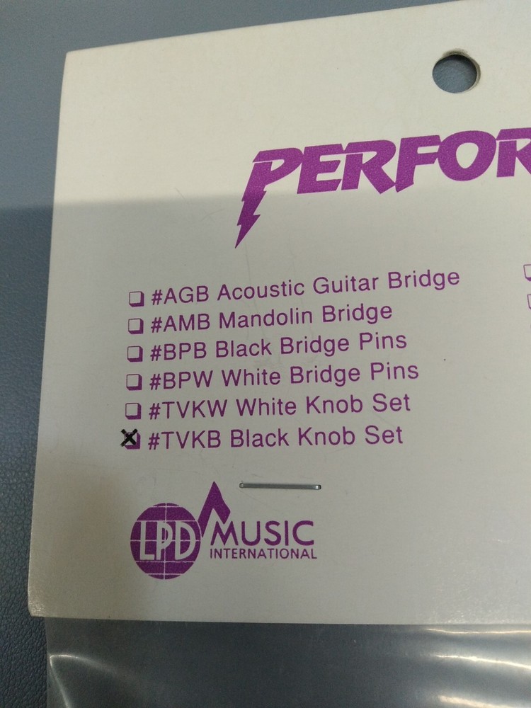 Performer Guitar Knobs Black #TVKB