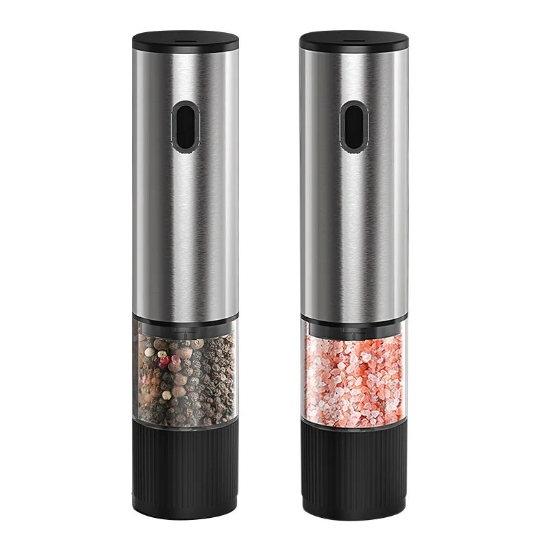 Electric Salt Pepper Grinder Rechargeable Adjustable Coarseness Mill Set