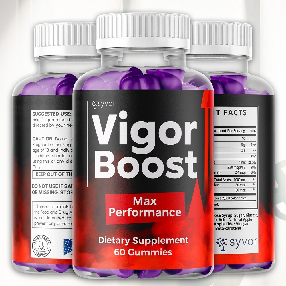 (1 Pack) Vigor Boost Gummys Advanced Male Support Formula VigorBoost 60 Gummies