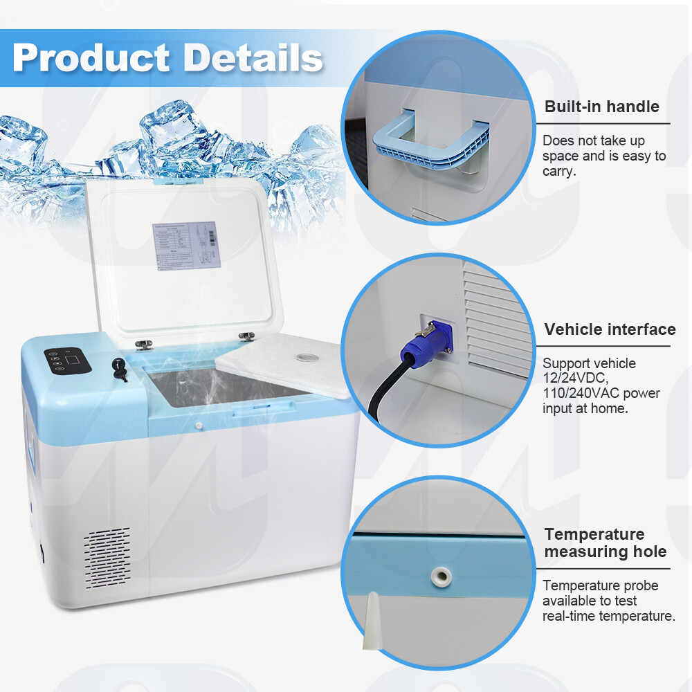 -86℃ 22L Ultra-Low Temperature Freezer Protable for Laboratory Samples Storage