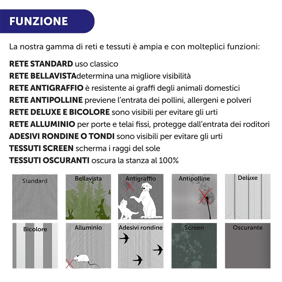 55mm Roller Windproof Mosquito Net, Chain and Magnetic Hook, CUSTOMIZED