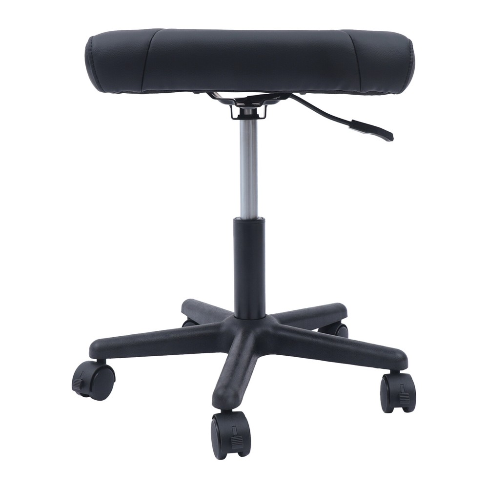 Office Foot Stool with Wheels, Height Adjustable Rolling Leg Rest Adjustable
