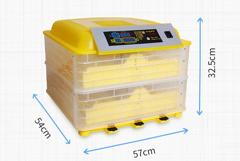 Egg Bird Incubator 96 Eggs Automatic Poultry Hatcher Breeder Digital Display