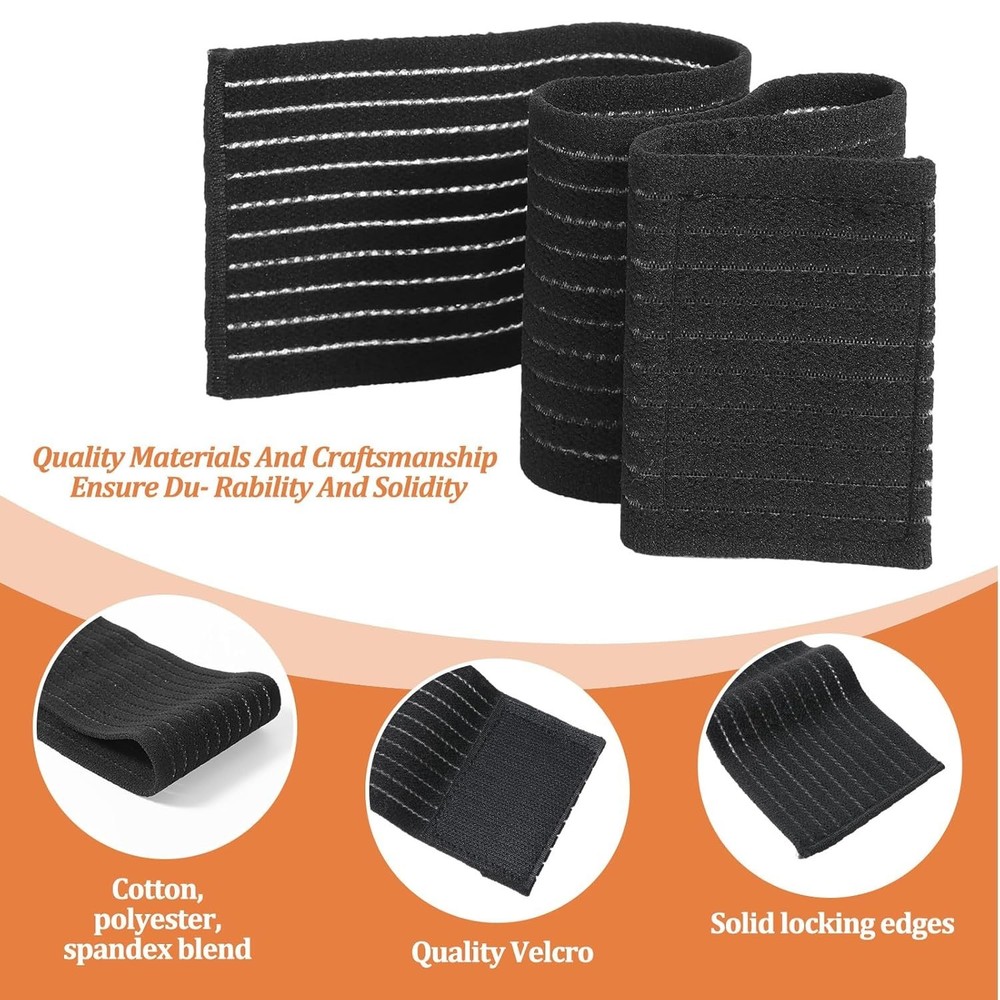 4 Pcs Elastic Wrist Straps Wrist Compression Bandage Wrist Wraps Adjustable B...