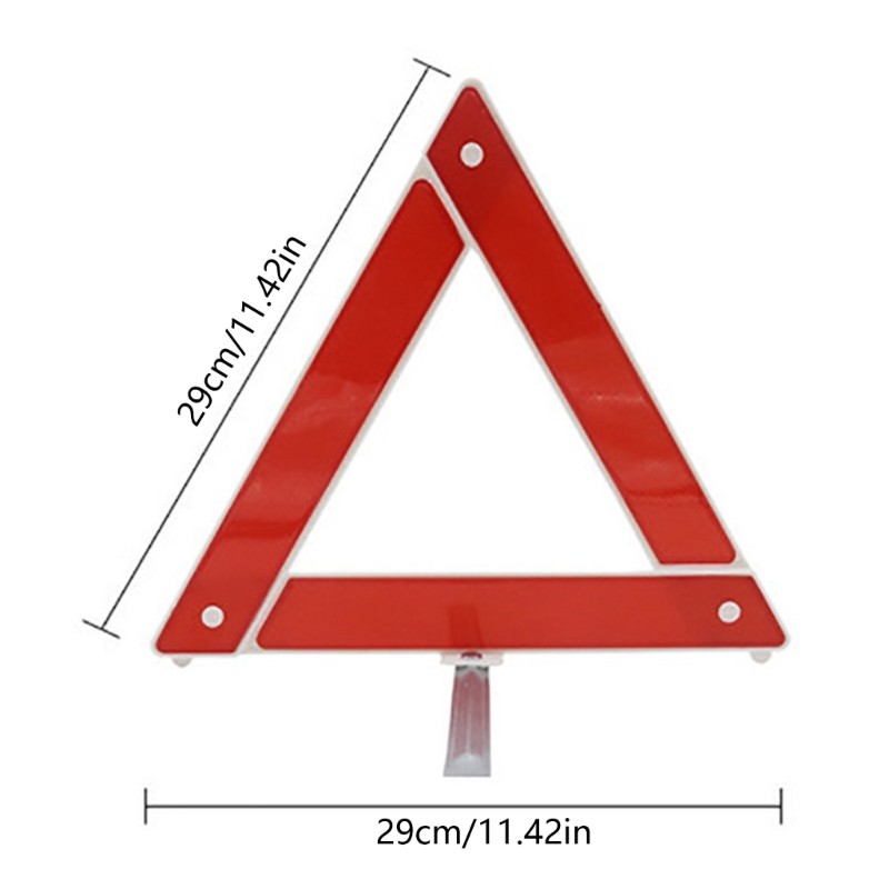 Triangle Reflective Warning Sign Foldable Red Car Hazard Breakdown Warning Stand
