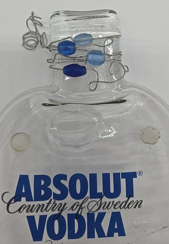 Absolut Vodka Flat Melted Bottle Cutting Board Cheeseboard Wall Decor Barware