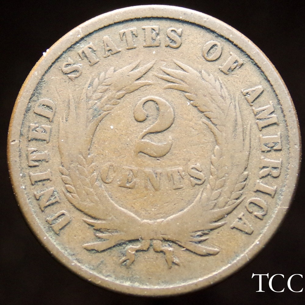 1871 TWO CENT PIECE ~ SCARCE, BEAUTIFUL 2c COIN ~ TCC