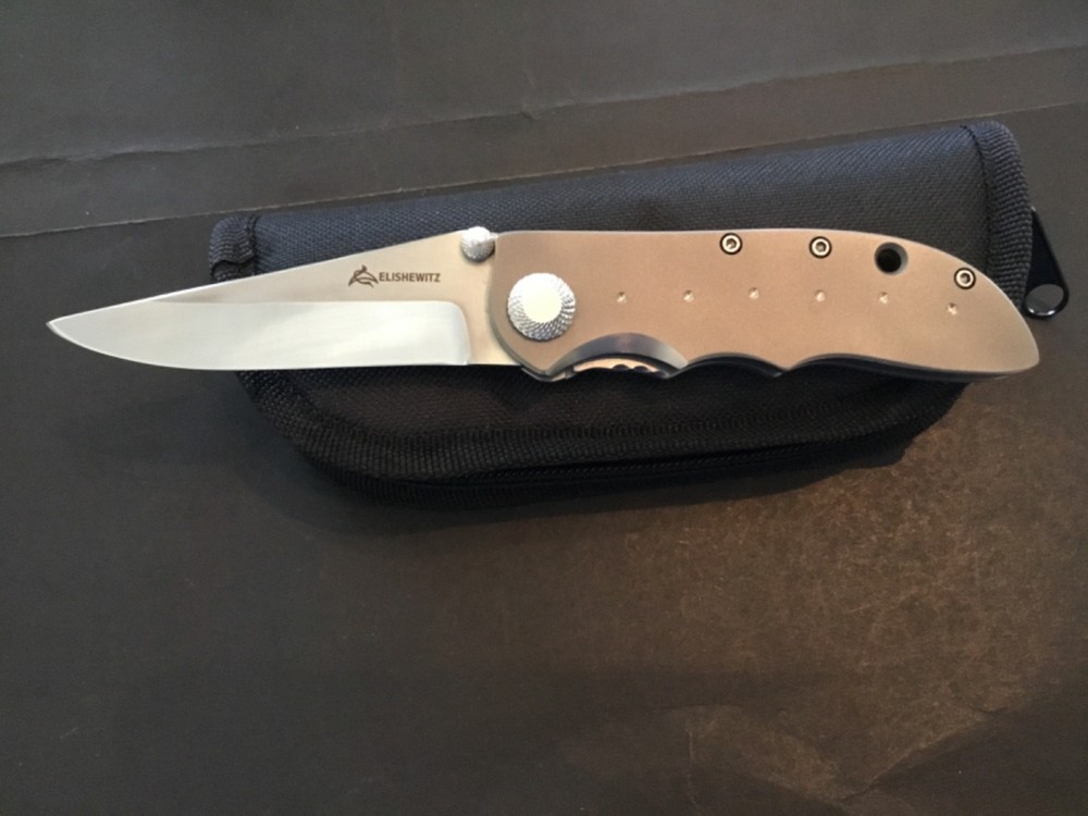 Custom Allen Elishewitz Ghost Flipper Folder Folding Knife