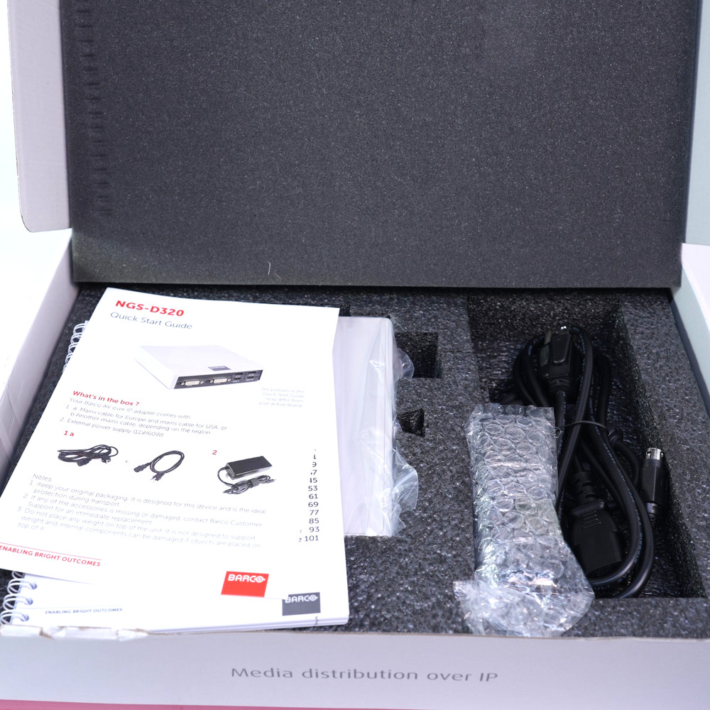 Barco NGS-D320 FLEX ULTRA HD Encoder Decoder T12-WH