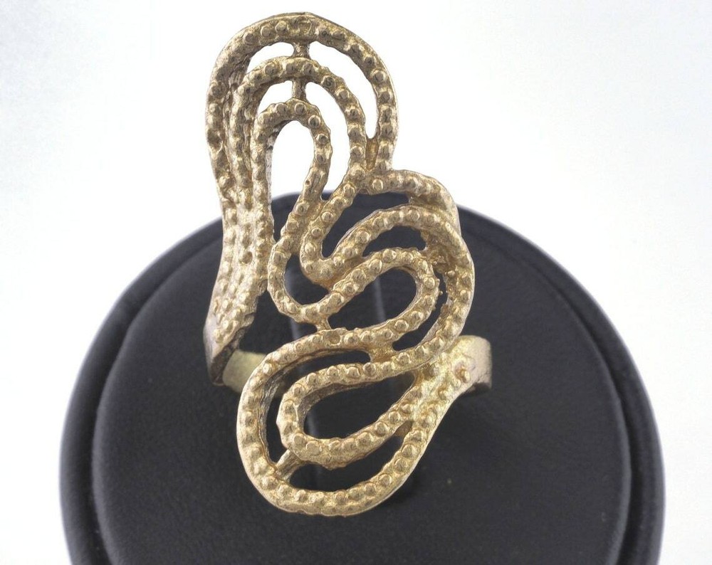 Adjustable Ring Raw brass (18mm 8US inner size) 2746