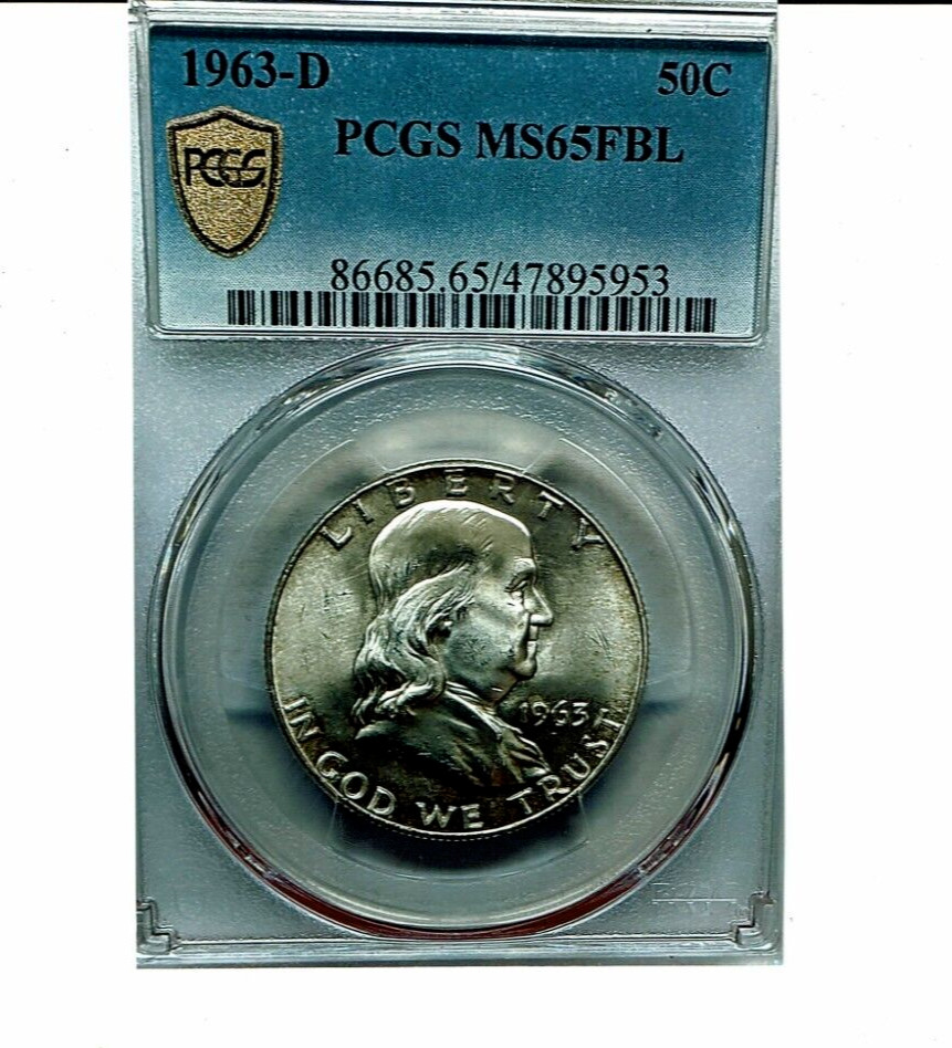 1963-D FRANKLIN MS 65 FBL.
